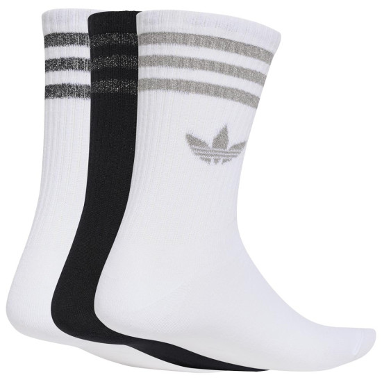 Adidas Κάλτσες 3-Stripes Glitter Crew Socks 3 pairs